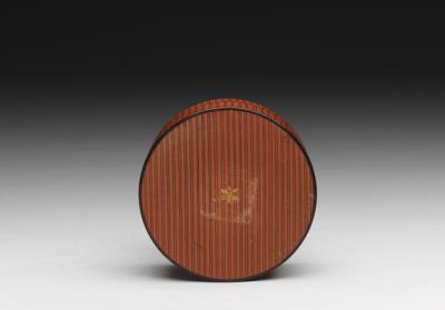 图片[3]-Round chalcedony-inlaid lacquer box, circa latter half of the 18th century, France-China Archive